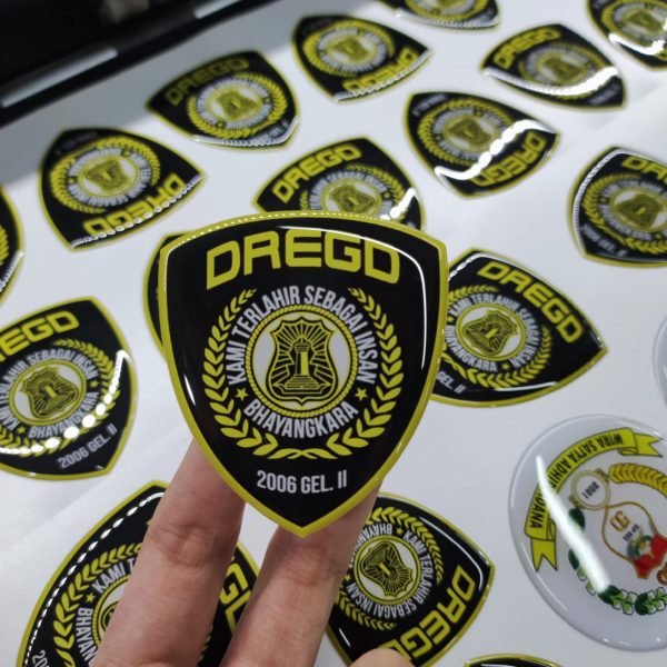 Stiker Timbul Resin