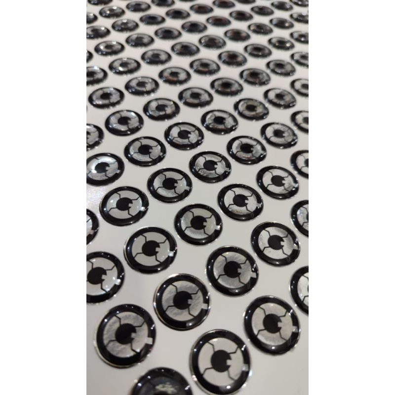 Stiker Timbul Resin Emboss Satuan Borongan Bahan Metalik Khusus Otomotif - Gambar 5