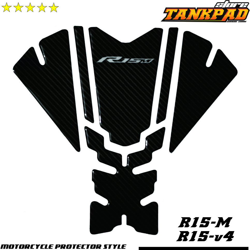 Stiker Timbul Tankpad Yamaha All New R15m R15 v4 Stiker Khusus Otomotif - Gambar 2