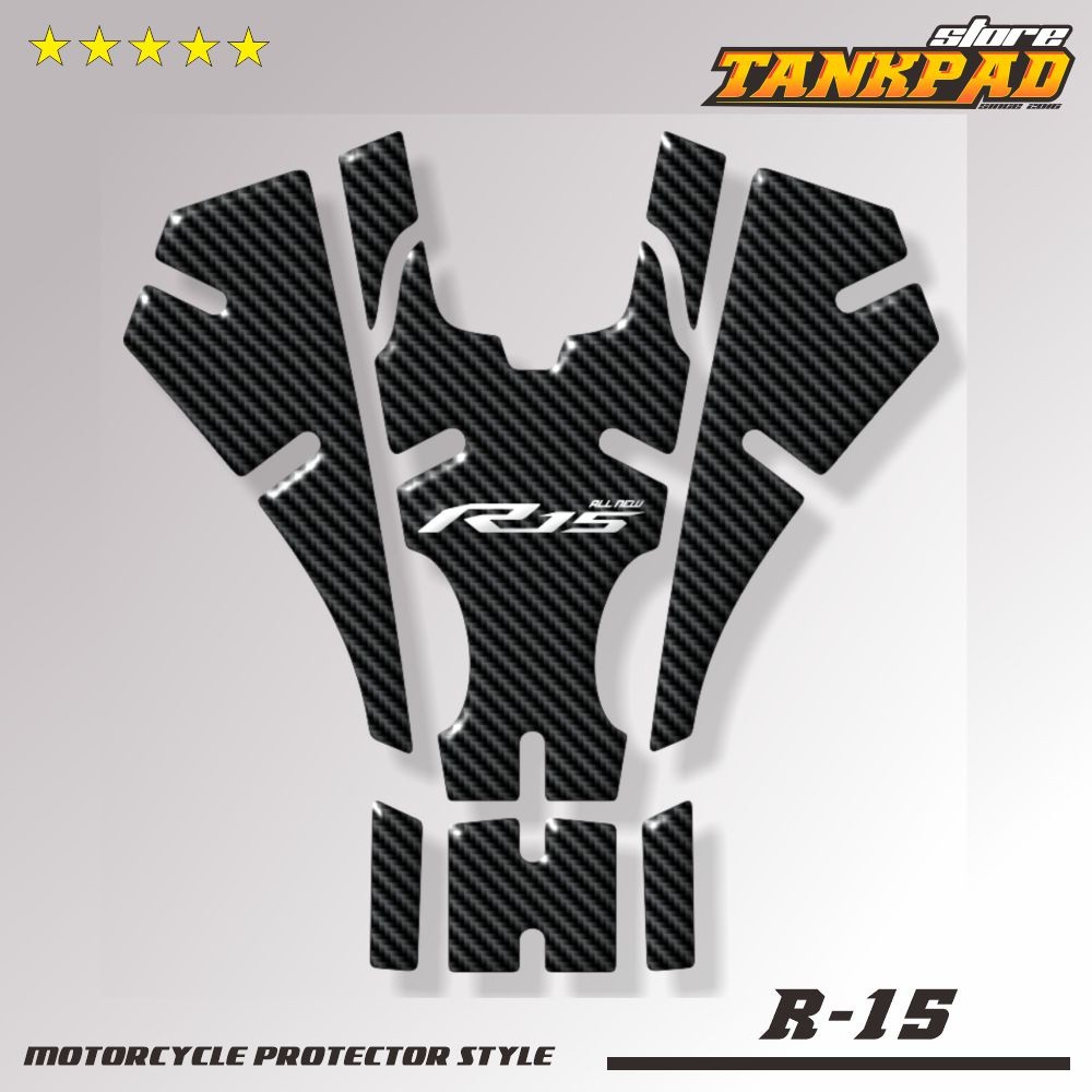 Stiker Timbul Tankpad All New R15 V3 Stiker Khusus Otomotif - Gambar 2
