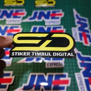 Jasa Cetak Stiker Emboss Vinyl Lembaran A3