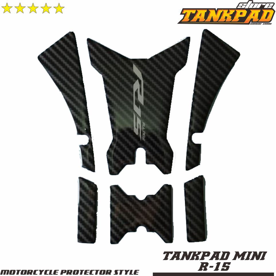 Stiker Timbul Tankpad Mini All New R15 v3 Stiker Khusus Otomotif - Gambar 2